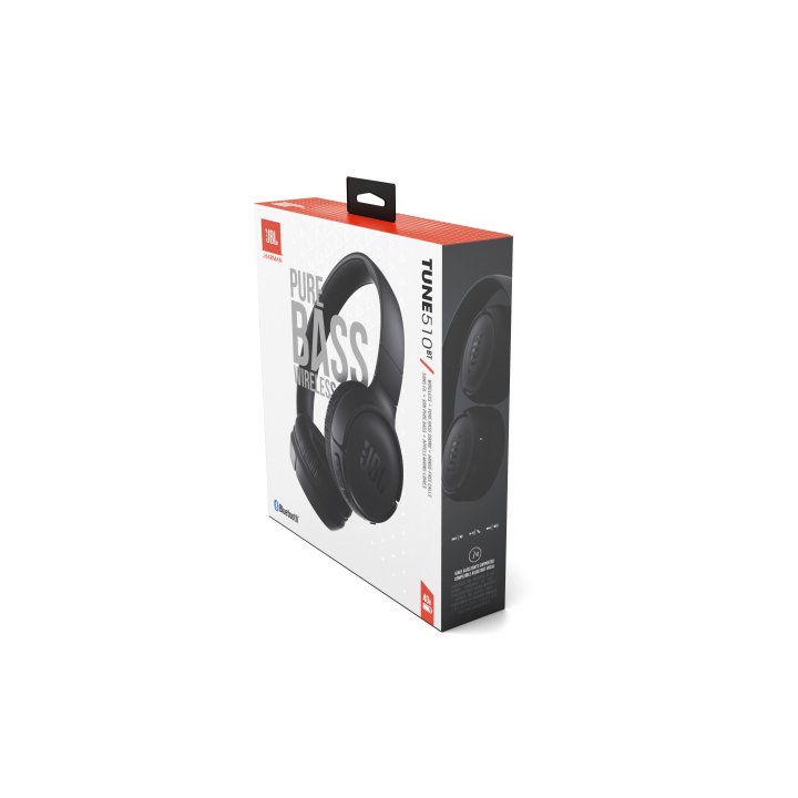 Headset Bluetooth Jbl Tune 510bt Bk Ligeros Pleagbles Bateria 40h Color Negro