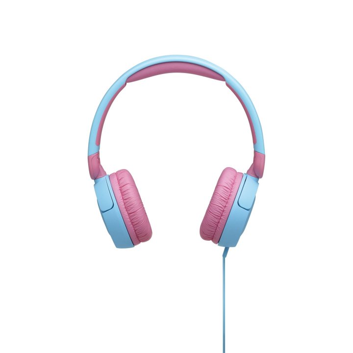 Headset Bluetooth Jbl Jr310-bl pk Bt 5.2 Ligeros Pleagbles Bateria 30h Color Azul Y Rosa