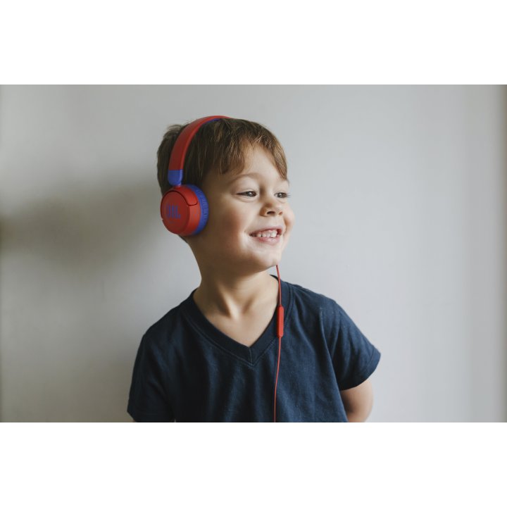 Headset Bluetooth Jbl Jr310-bl pk Bt 5.2 Ligeros Pleagbles Bateria 30h Color Azul Y Rosa