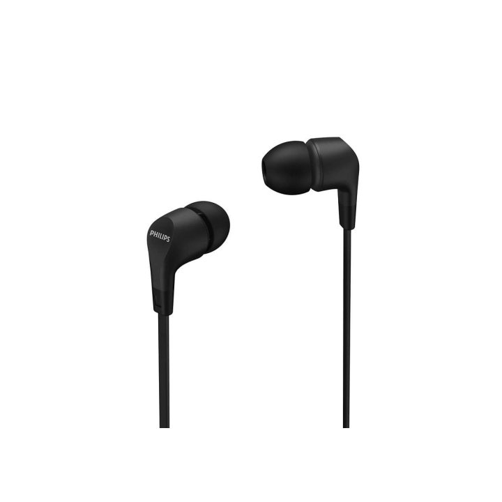 Auricular Intrauditivo Philips Tae1105bk 00 Jack 3.5mm Microfono Color Negro