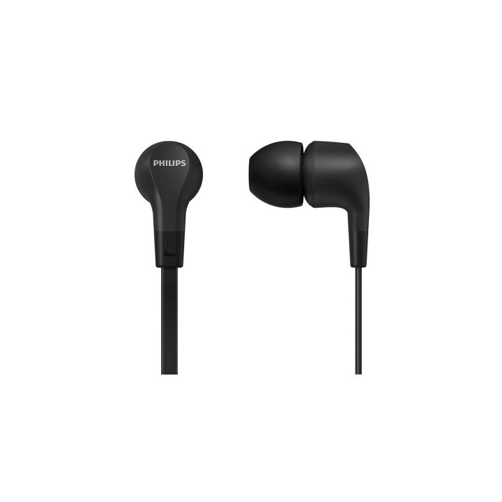 Auricular Intrauditivo Philips Tae1105bk 00 Jack 3.5mm Microfono Color Negro