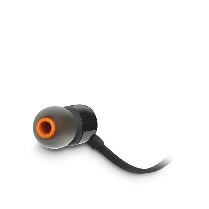Auricular Intrauditivo Jbl Tune T160 White Microfono Jack 3.5mm Sonido Pure Bass Color Negro
