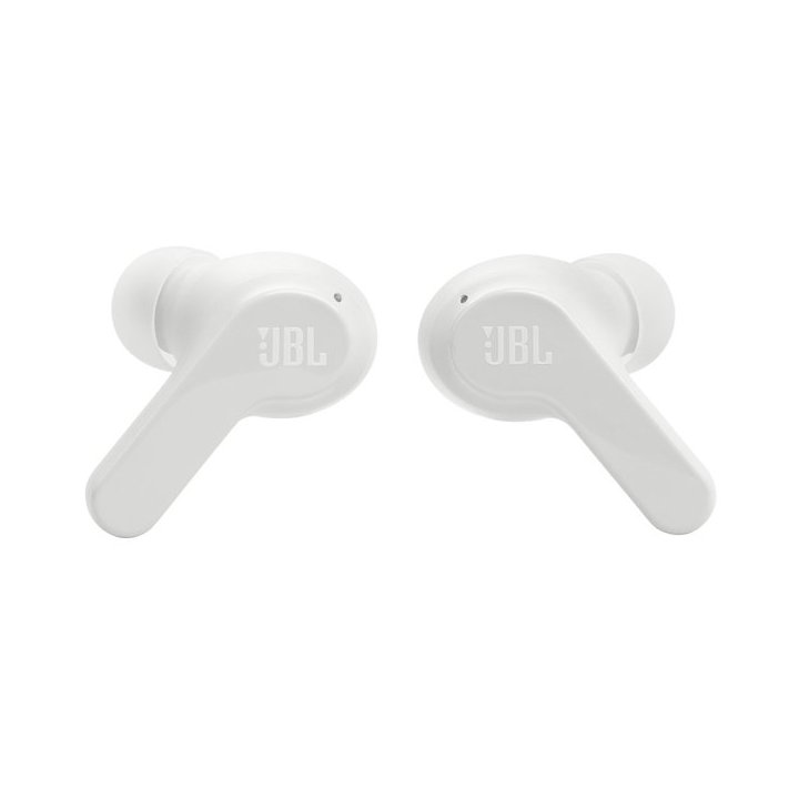 Auricular Intrauditivo Bluetooth Jbl Wave Beam Wh 32h Deepbass Ipx2 Color Blanco