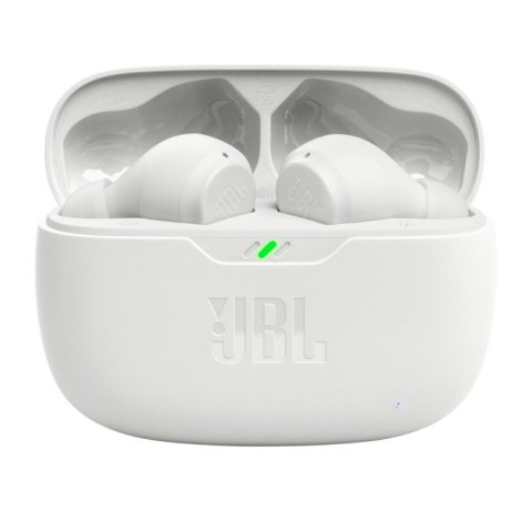 Auricular Intrauditivo Bluetooth Jbl Wave Beam Wh 32h Deepbass Ipx2 Color Blanco