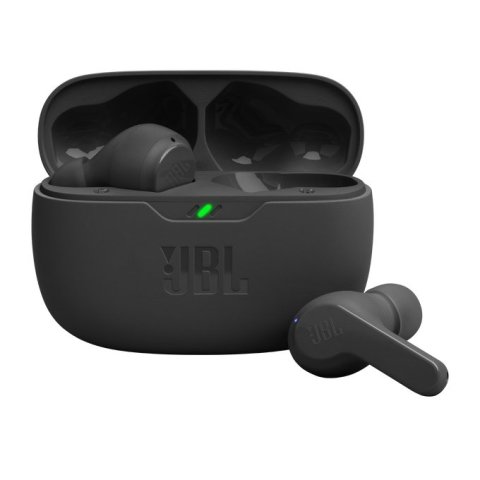 Auricular Intrauditivo Bluetooth Jbl Wave Beam Bk 32h Deepbass Ipx2 Color Negro