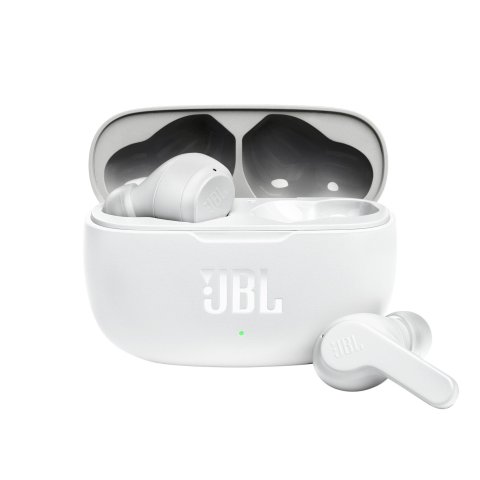 Auricular Intrauditivo Bluetooth Jbl True Wireless Wave W200tws Blanco Mic Bt 5.0 Deep Bass