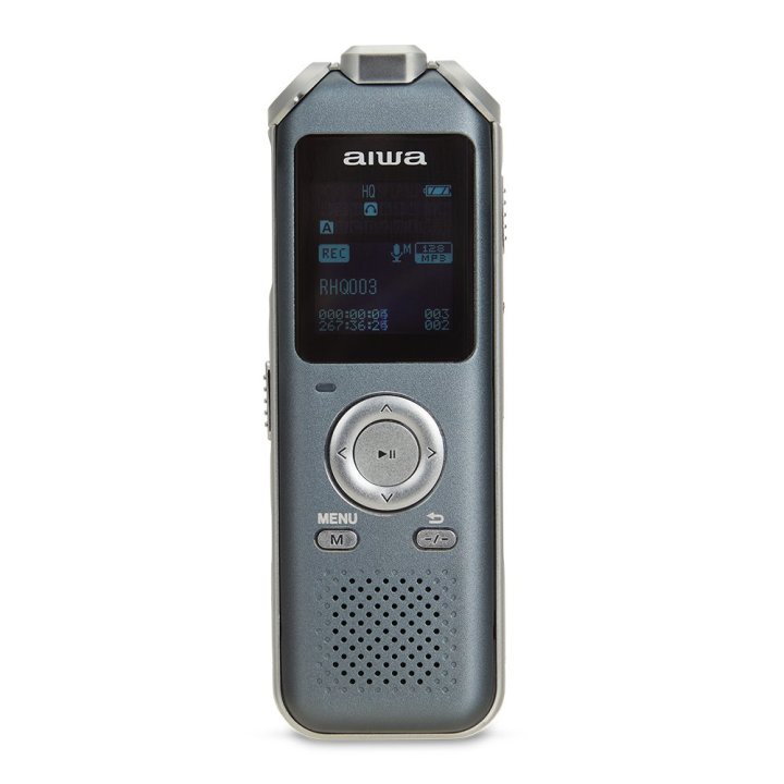 Grabadora De Voz Aiwa Dvr-m700 16gb 275h Microsd Lcd Radio Bateria Litio