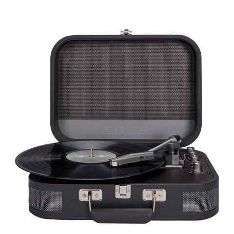 Tocadiscos Bluetooth Aiwa Vpx-1951 tn Bt 5.0 33 45 Rpm Grabacion Usb Altavoces Maletin Vintage Colortitanio
