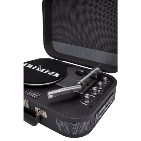 Tocadiscos Bluetooth Aiwa Vpx-1951 tn Bt 5.0 33 45 Rpm Grabacion Usb Altavoces Maletin Vintage Colortitanio