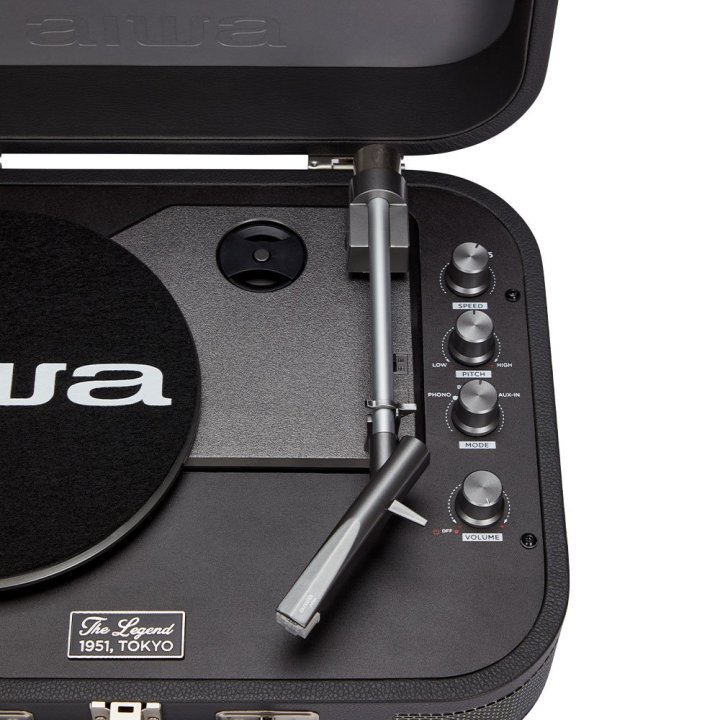Tocadiscos Bluetooth Aiwa Vpx-1951 tn Bt 5.0 33 45 Rpm Grabacion Usb Altavoces Maletin Vintage Colortitanio