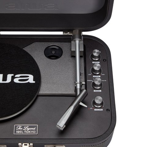 Tocadiscos Bluetooth Aiwa Vpx-1951 tn Bt 5.0 33 45 Rpm Grabacion Usb Altavoces Maletin Vintage Colortitanio