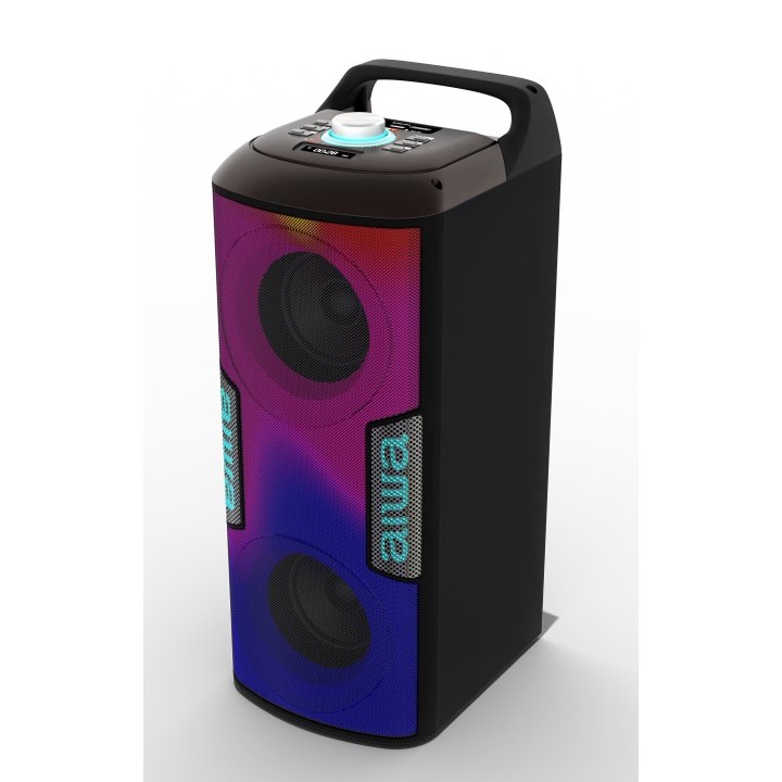 Altavoz Bluetooth Trolley Aiwa Kbtus-100 Bt 5.1 16w Rms Bateria Fm Usb Tf Aux Mic