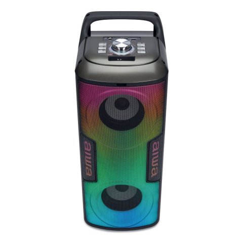 Altavoz Bluetooth Trolley Aiwa Kbtus-100 Bt 5.1 16w Rms Bateria Fm Usb Tf Aux Mic
