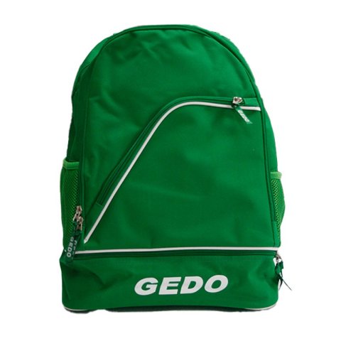 Mochila Gedo Napoli 4 Compartimientos Uno Inferior Para Botas Acolchada Color Verde