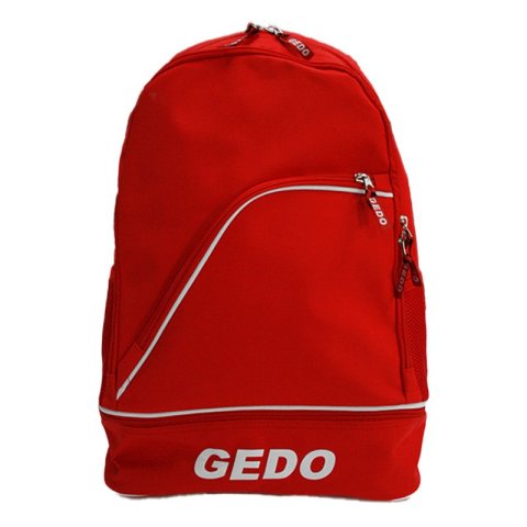 Mochila Gedo Napoli 4 Compartimientos Uno Inferior Para Botas Acolchada Color Roja