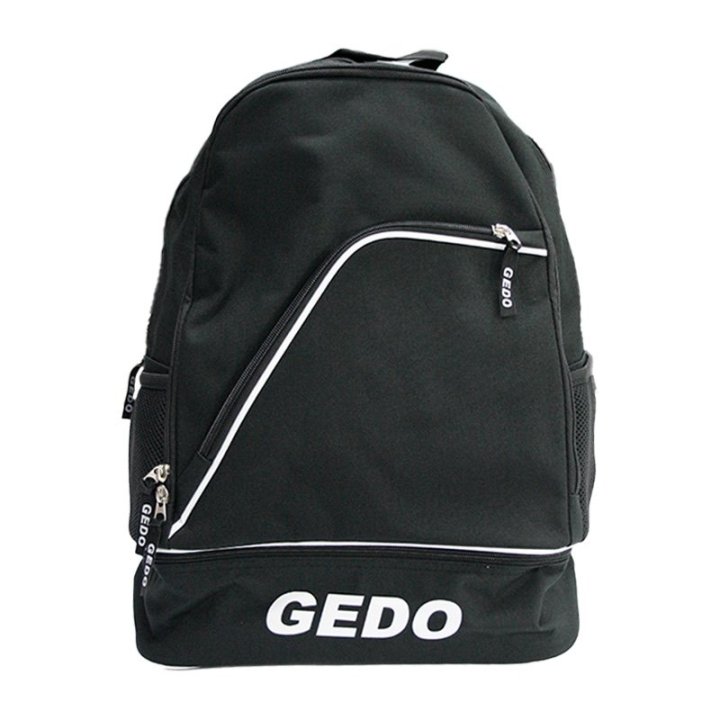 Mochila Gedo Napoli 4 Compartimientos Uno Inferior Para Botas Acolchada Color Negra