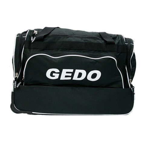 Bolsa De Deporte Gedo Roma Trolley 5 Departamentos Ruedas Color Negro
