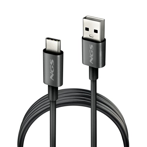 Cable Usb-a A Usb-c 1m Ngs Ngs Zyro-ac Black Usb 2.0 15w 1m Negro