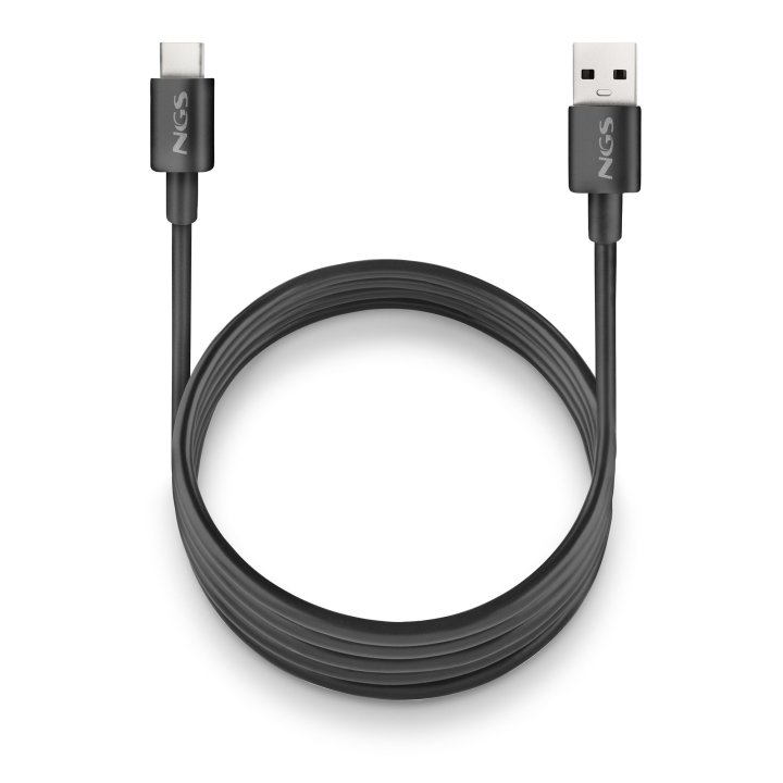 Cable Usb-a A Usb-c 1m Ngs Ngs Zyro-ac Black Usb 2.0 15w 1m Negro