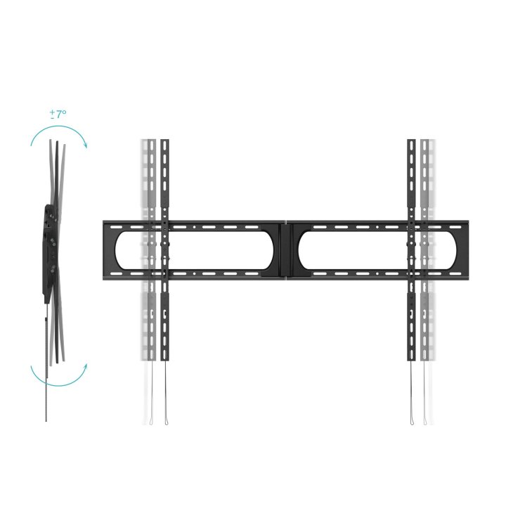 Soporte De Pared Fijo Tooq Lp37140t-b Pantalla 37-140" Max. 125kg Vesa Max. 1200x800 Inclinablenegro