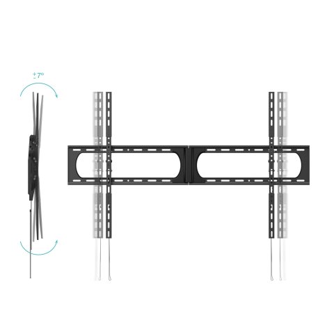 Soporte De Pared Fijo Tooq Lp37140t-b Pantalla 37-140" Max. 125kg Vesa Max. 1200x800 Inclinablenegro