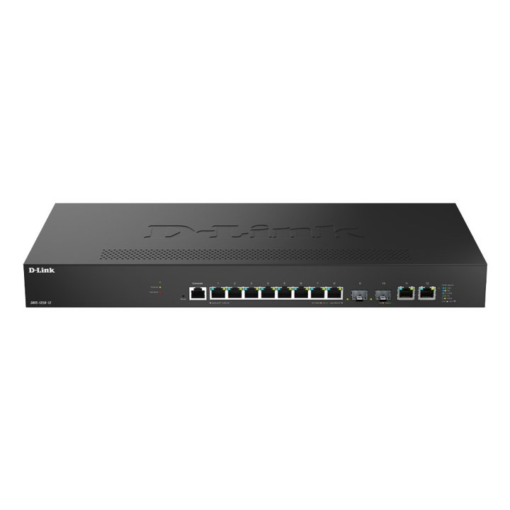 Switch Gestionable D-link Dms-1250-12 e 8x 100 1000 2,5gbase-t 2x 00 1000 2.5g 5g 10gbase-t 2x10g Sfp+