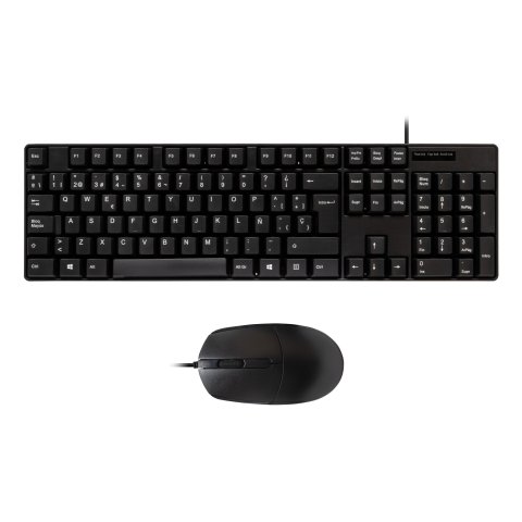 Teclado Y Mouse Unykach Uk50545 Oem Cable 1.5m 1200dpi Color Negro
