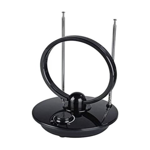 Antena Tdt Interior Hama 179826 Dvb-t2 Activa Color Negro