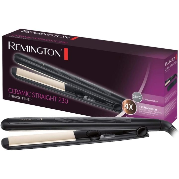 Plancha De Pelo Remington S3500 Temperatura Ajustable 230ºc Cable Giratorio Placas 110mm