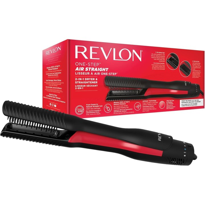 Secador / Alisador Revlon Rvdr5330 Seca Y Alisa Dientes Y Placas Calefactables 