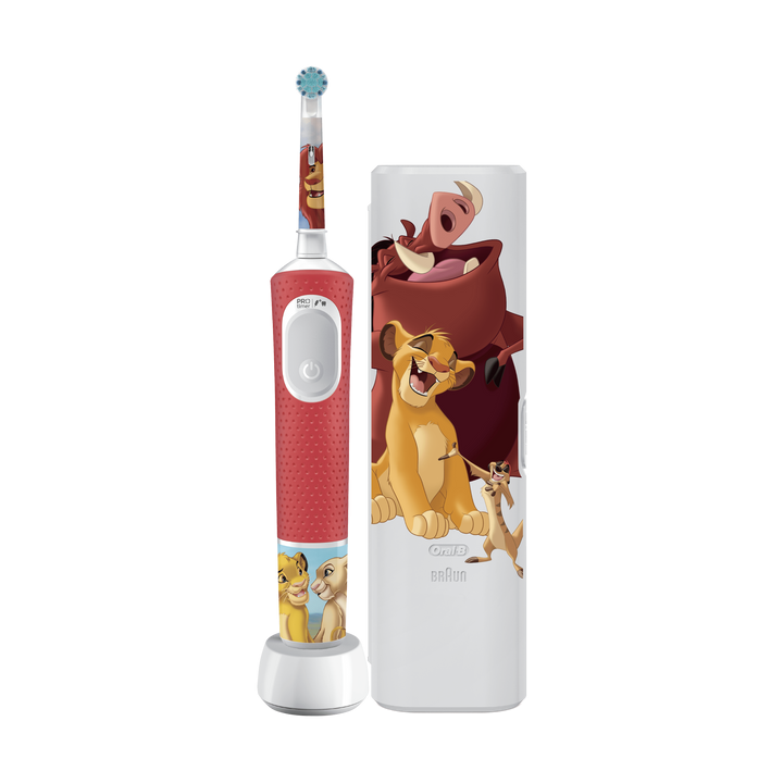 Cepillo Dental Electrico Braun Oral-b Vitality Pro3+ Kids Rey Leon + Funda De Viaje
