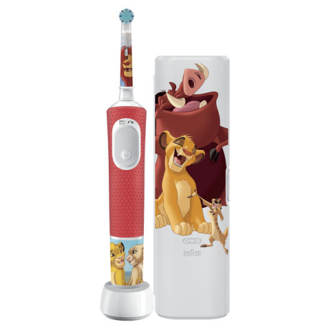 Cepillo Dental Electrico Braun Oral-b Vitality Pro3+ Kids Rey Leon + Funda De Viaje