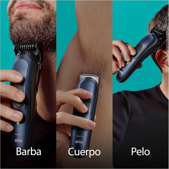 Cortapelo Braun Mgk7410 8 Cabezales Regulable...