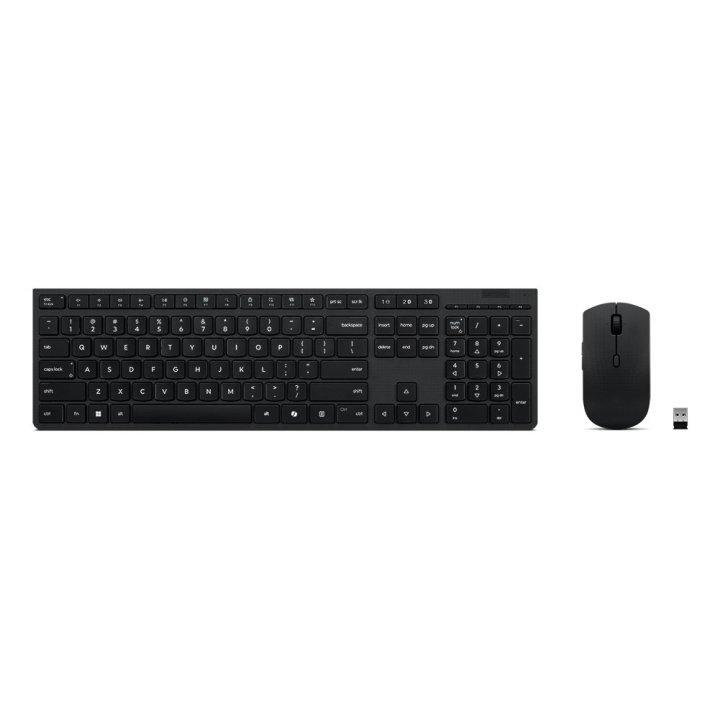 Teclado Y Mouse Lenovo Wireless Profesional  2,4ghz Bluetooth 3dispositivos Tecla Copilot Recargable