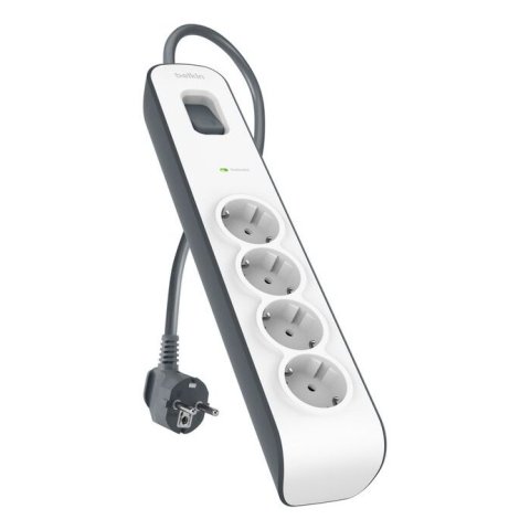 Regleta Alimentacion Belkin Bsv400vf2m-v2 4 Tomas Proteccion Sobretension Cable 2m