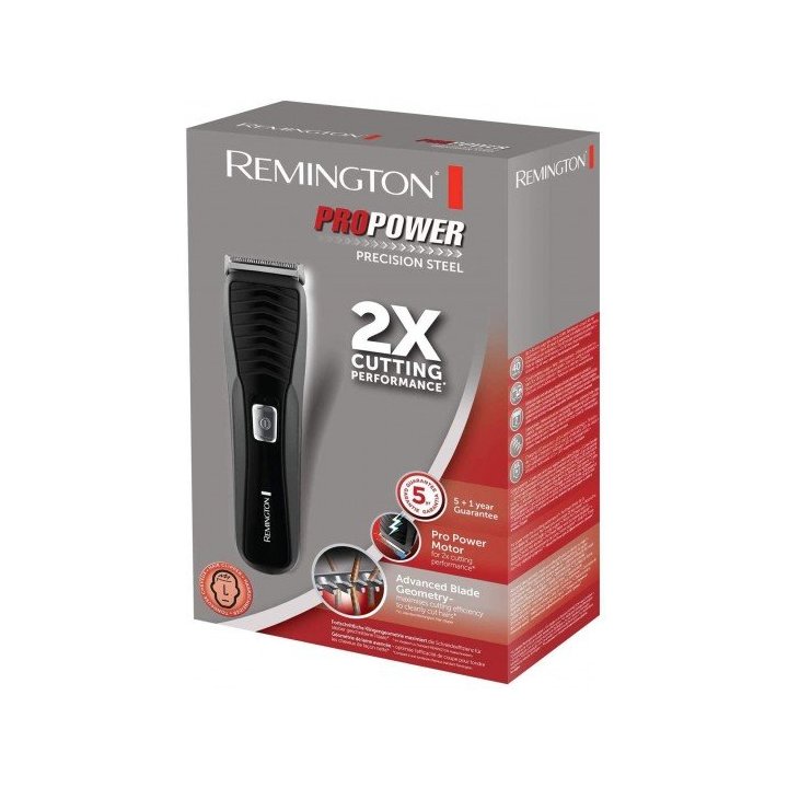 Cortapelo Remington Hc7110 2 Peines 1-44mm Recargable Led De Carga Negro