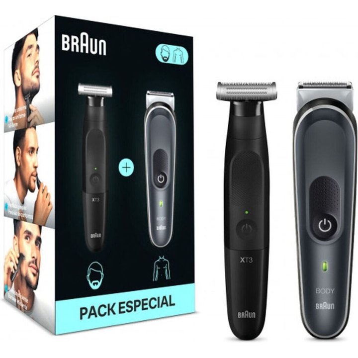 Afeitadora Braun Xt3100 + Afeitadora Corporal Bg5360 Pack Especial