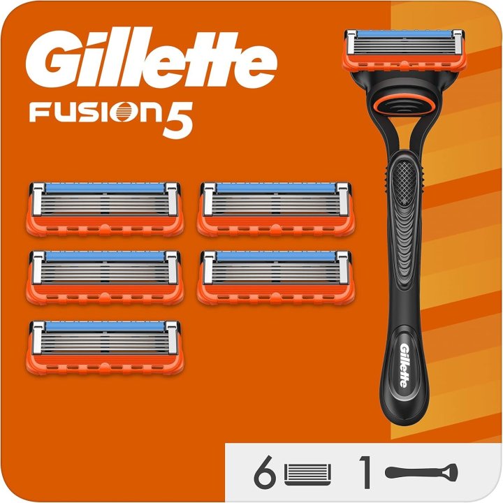 Cuchilla De Afeitar Gillette Fusion 5 Tecnologia Flexball Banda Lubricante 6 Recambios