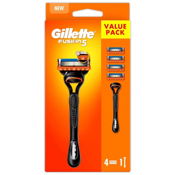 Cuchilla De Afeitar Gillette Fusion 5 Tecnologia Flexball Banda Lubricante 4 Recambios