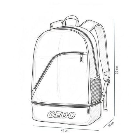 Mochila Gedo Napoli 4 Compartimientos Uno...