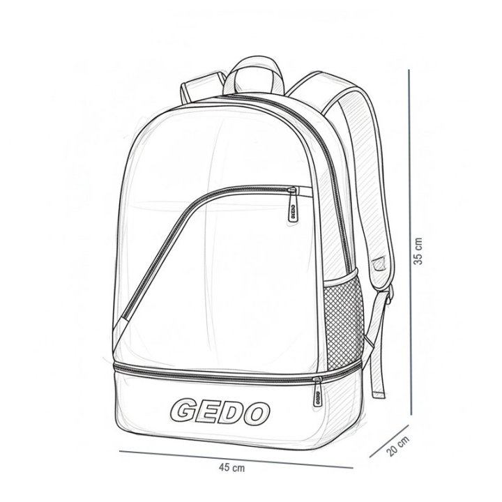 Mochila Gedo Napoli 4 Compartimientos Uno...