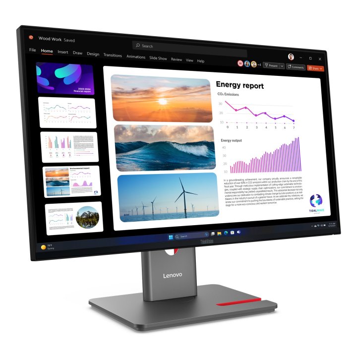 Monitor 24" Hdmi Displayport Lenovo P24q-40 Regulable En Altura, Pivotante
2560x1440 Hub Usb