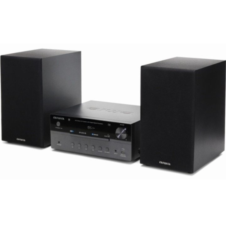 Micro Cadena Aiwa Msbtu-550bk 50w Rms Cd Radio Aux Usb Color Negro