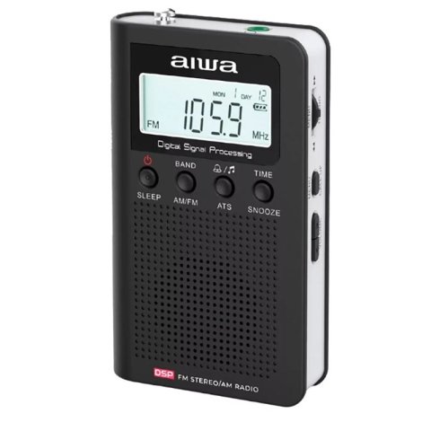 Radio Digital Portatil Aiwa Rsd-45bk Pantalla Lcd Altavoz Auriculares
