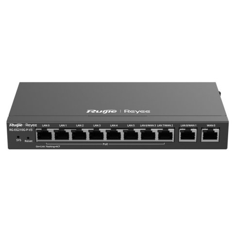 Router Vpn Poe Ruijie Rg-eg210g-p-v3 10xgb Dual Wan Balanceo De Cargas Portal En La Nube Poe 110w