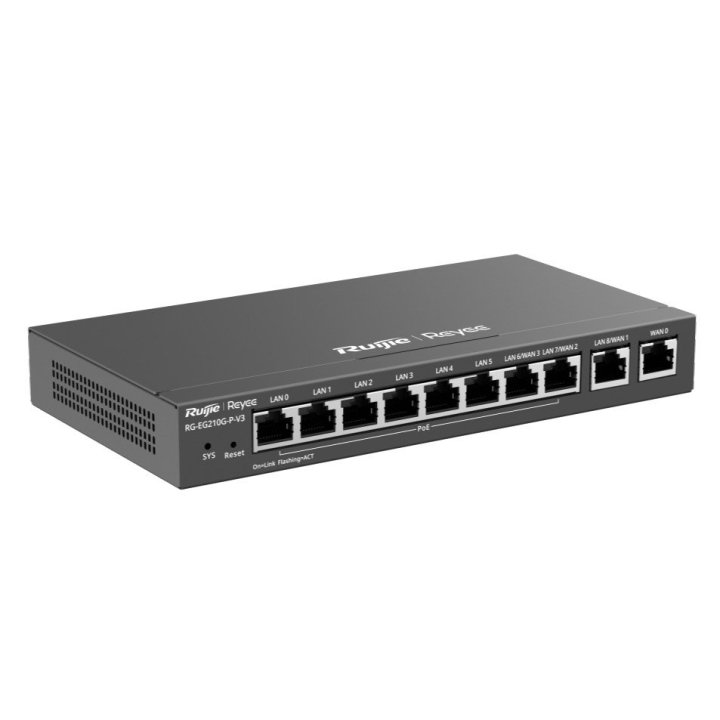 Router Vpn Poe Ruijie Rg-eg210g-p-v3 10xgb Dual...