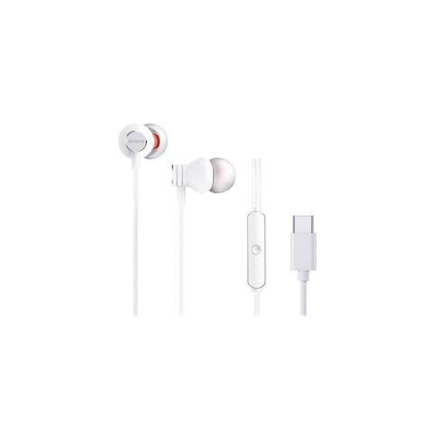 Auricular Intrauditivo Usb-c Aiwa Estm-50usb-c/wt Color Blanco Microfono Integrado Mando A Distancia Driver 10mm