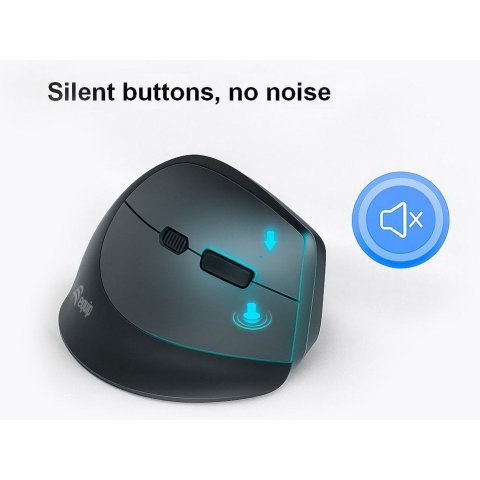 Mouse Equip Wireless Ergonomico 245120 1600dpi...