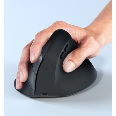 Mouse Equip Wireless Ergonomico 245120 1600dpi...