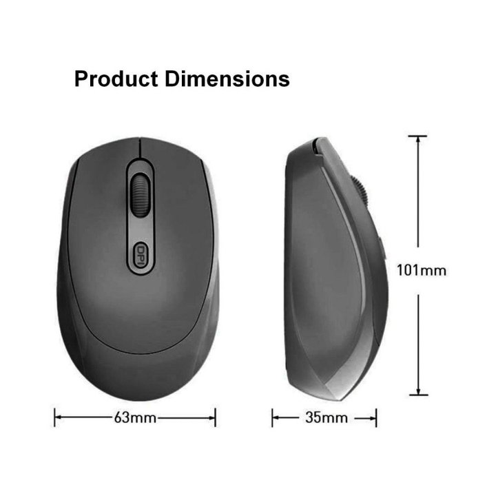 Mouse Equip Wireless 245122 1600dpi 4 Botones...